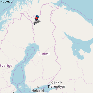 Muonio Karte Finnland