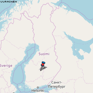Uurainen Karte Finnland