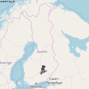 Hartola Karte Finnland
