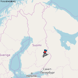 Tuusniemi Karte Finnland
