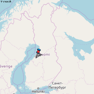 Tynkä Karte Finnland