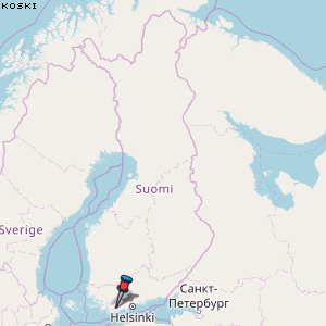 Koski Karte Finnland