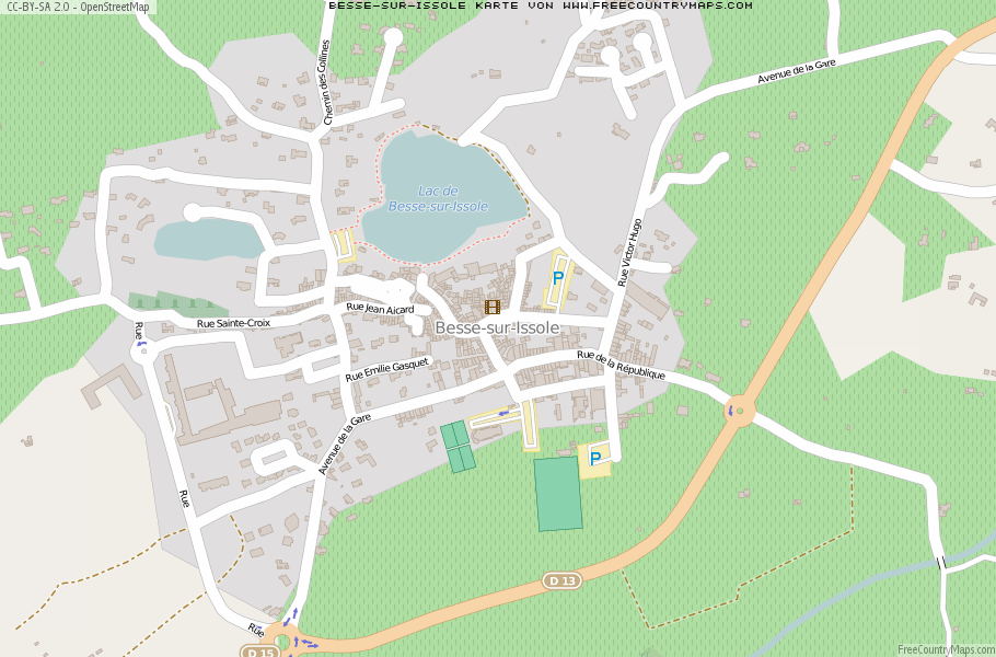 Karte Von Besse-sur-Issole Frankreich