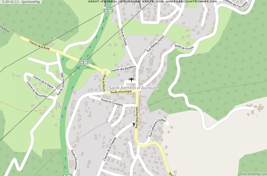 Karte Von Saint-Ferréol-d