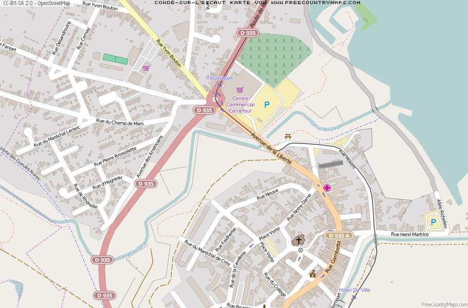 Karte Von Condé-sur-l