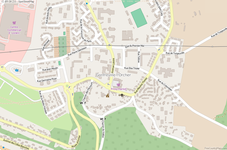 Karte Von Gonfreville-l
