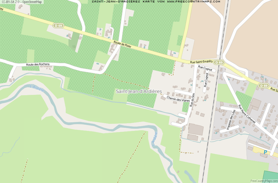 Karte Von Saint-Jean-d