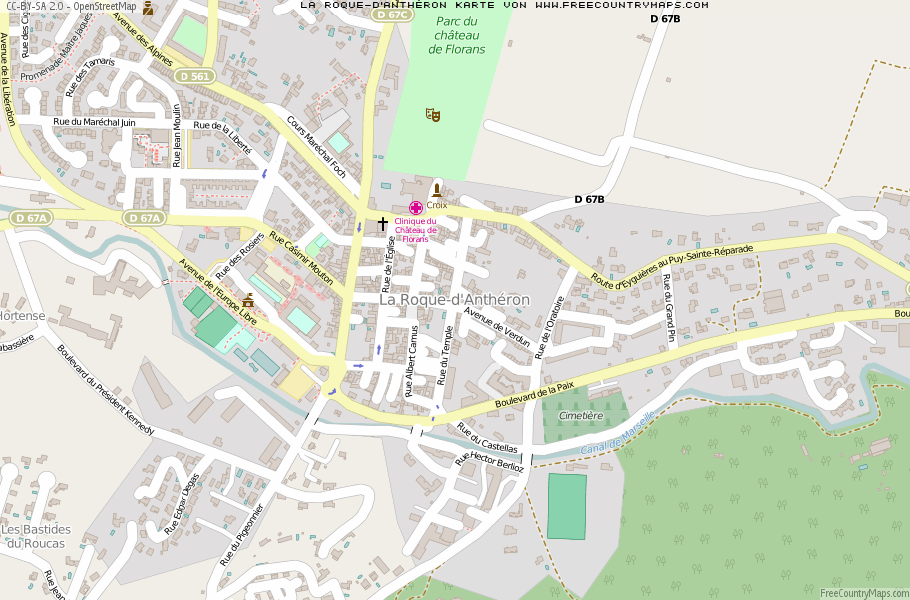 Karte Von La Roque-d