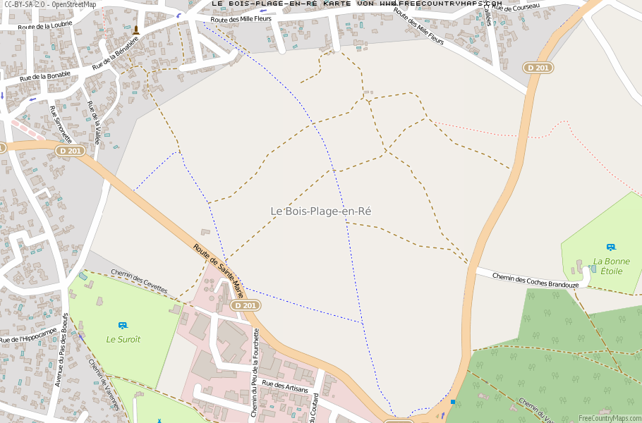 Karte Von Le Bois-Plage-en-Ré Frankreich