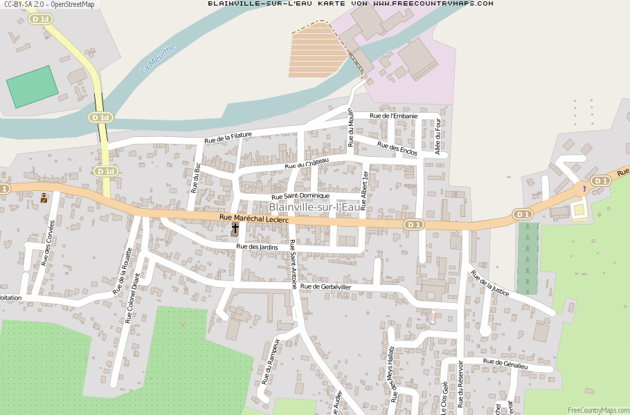 Karte Von Blainville-sur-l