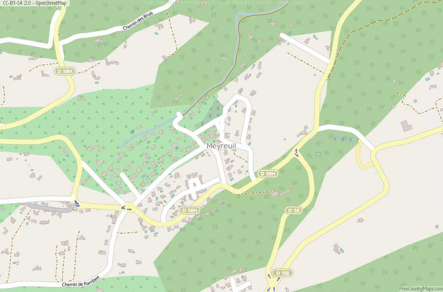 Karte Von Meyreuil Frankreich
