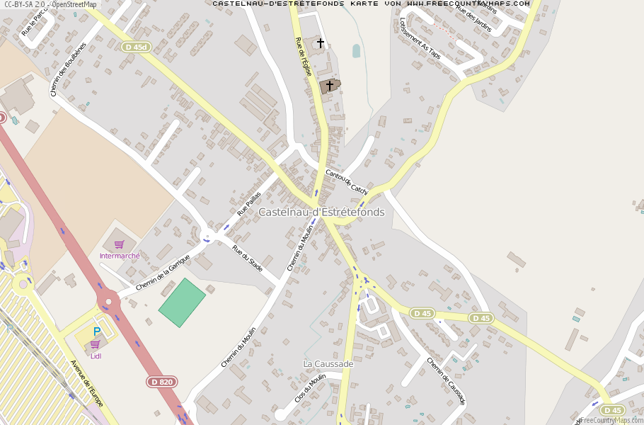 Karte Von Castelnau-d
