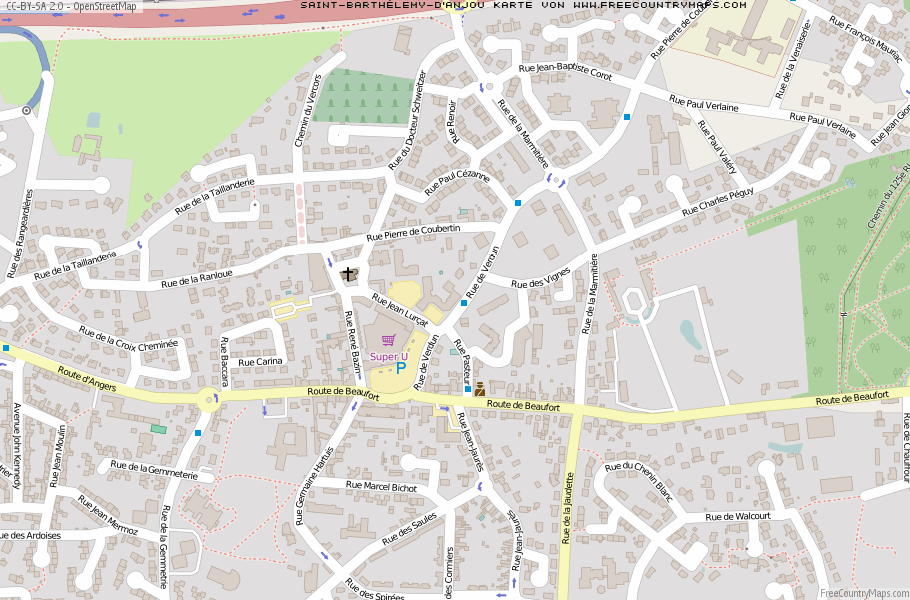 Karte Von Saint-Barthélemy-d