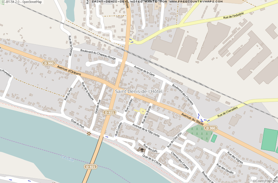 Karte Von Saint-Denis-de-l