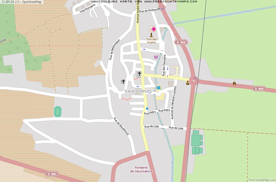 Karte Von Vaucouleurs Frankreich