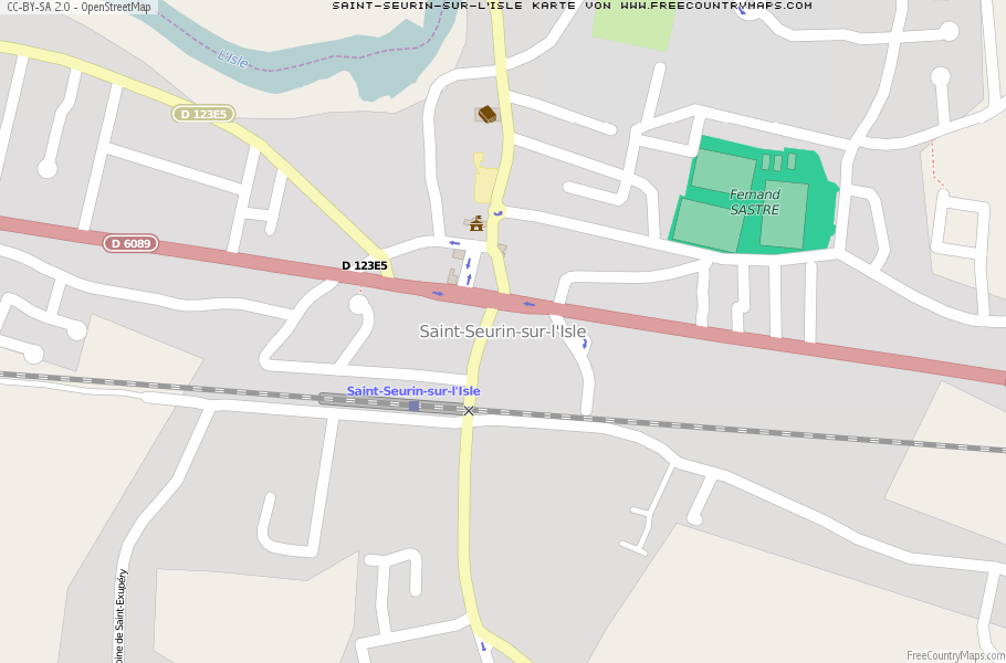 Karte Von Saint-Seurin-sur-l