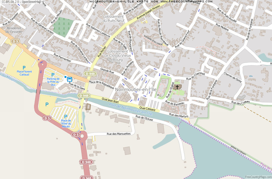 Karte Von Noirmoutier-en-l
