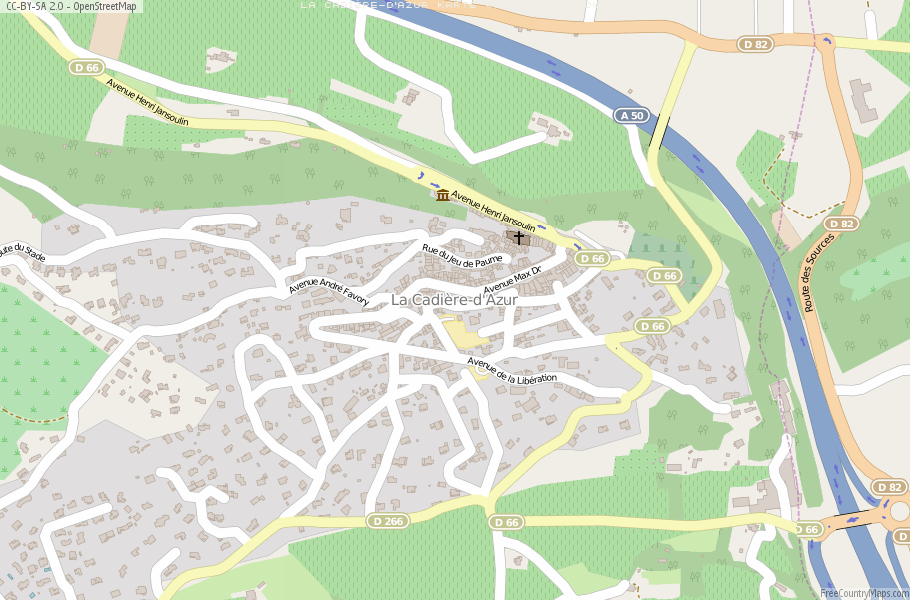 Karte Von La Cadière-d