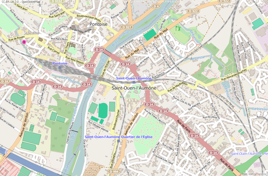 Karte Von Saint-Ouen-l