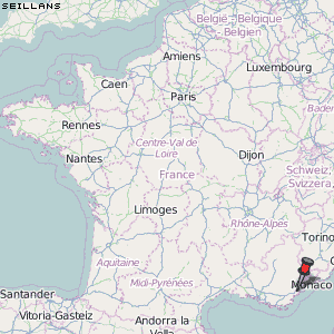Seillans Karte Frankreich