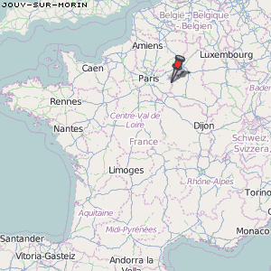 Jouy-sur-Morin Karte Frankreich