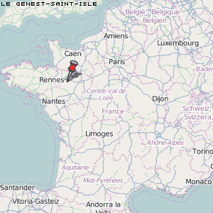 Le Genest-Saint-Isle Karte Frankreich