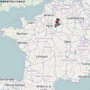 Faremoutiers Karte Frankreich