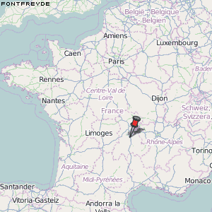 Fontfreyde Karte Frankreich