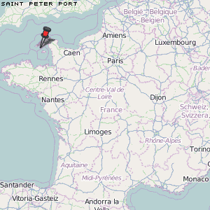 Saint Peter Port Karte Frankreich