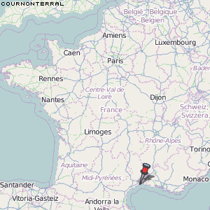 Cournonterral Karte Frankreich