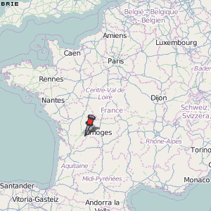 Brie Karte Frankreich