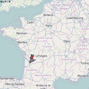 Blaye Karte Frankreich