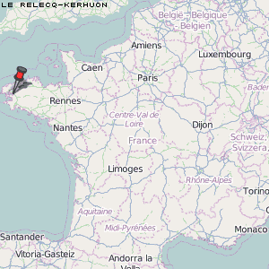 Le Relecq-Kerhuon Karte Frankreich