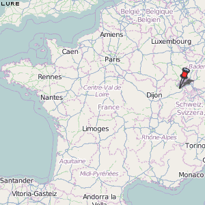 Lure Karte Frankreich