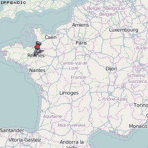 Iffendic Karte Frankreich