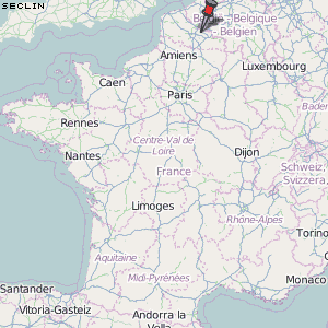Seclin Karte Frankreich