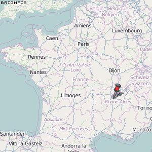 Brignais Karte Frankreich
