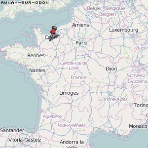 Aunay-sur-Odon Karte Frankreich