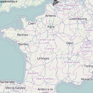 Wormhout Karte Frankreich