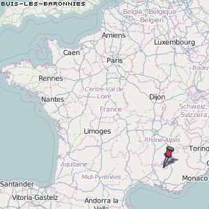 Buis-les-Baronnies Karte Frankreich