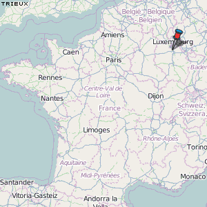 Trieux Karte Frankreich