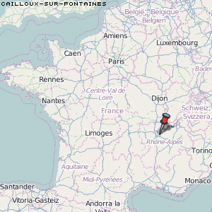 Cailloux-sur-Fontaines Karte Frankreich