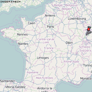 Ingersheim Karte Frankreich