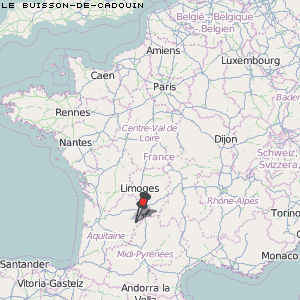 Le Buisson-de-Cadouin Karte Frankreich