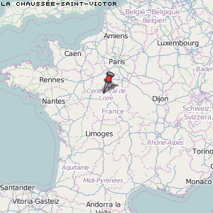 La Chaussée-Saint-Victor Karte Frankreich