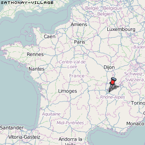 Sathonay-Village Karte Frankreich