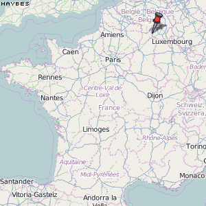 Haybes Karte Frankreich