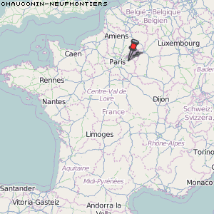 Chauconin-Neufmontiers Karte Frankreich