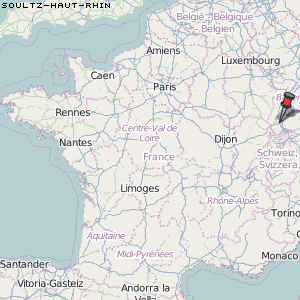Soultz-Haut-Rhin Karte Frankreich