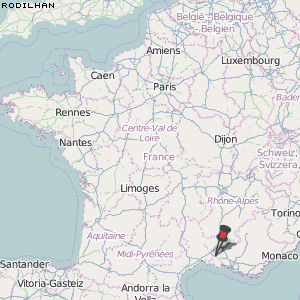 Rodilhan Karte Frankreich